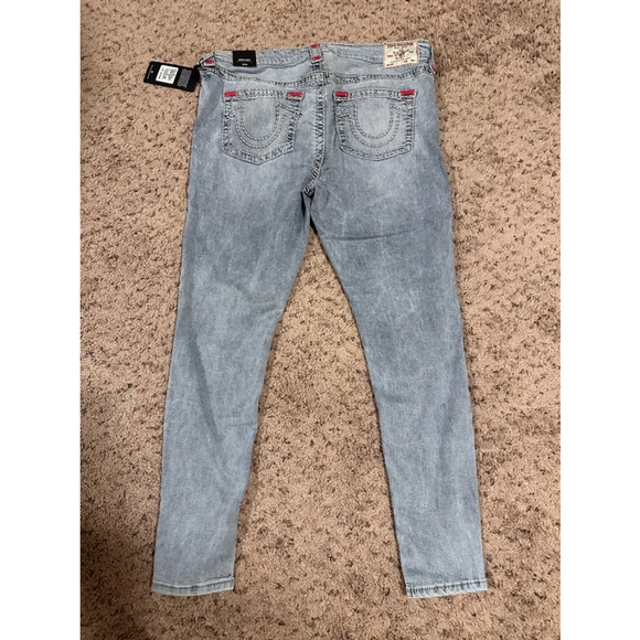 Women's True Religion Jeans, Blue, Size 33 - Picture 2 of 8